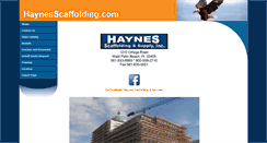 Desktop Screenshot of haynesscaffolding.com